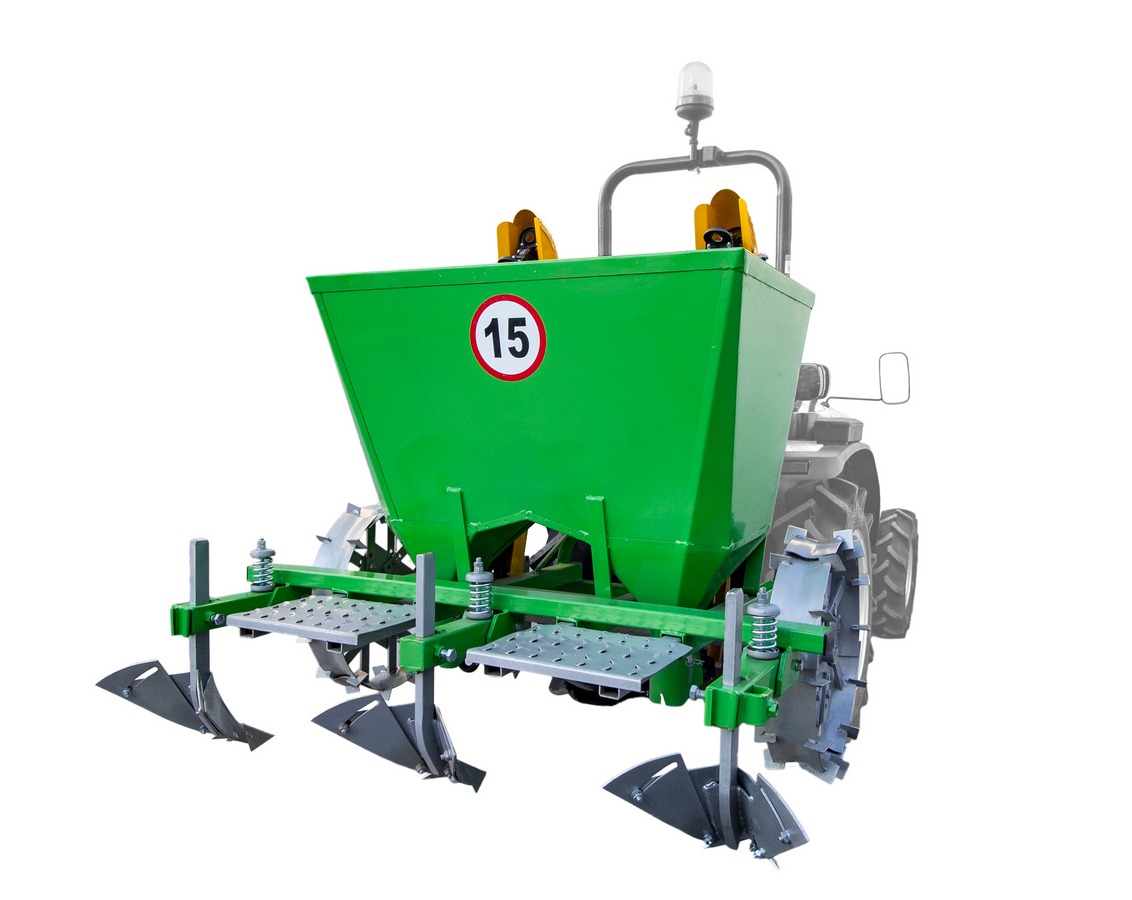 MASINA DE PLANTAT CARTOFI 2 RANDURI - TRACTOR 15 / 26CP