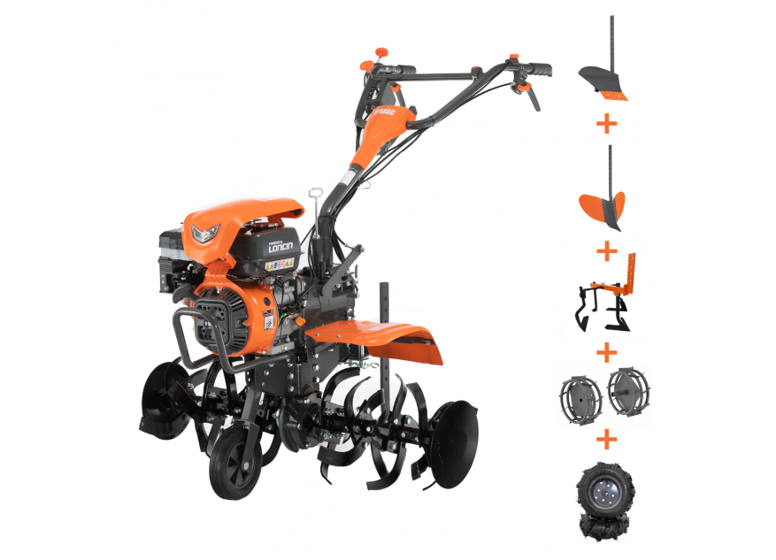MOTOCULTOR O'MAC MC 8000 CU ROTI + PLUG + RARITA + PRASITOARE + ROTI M.